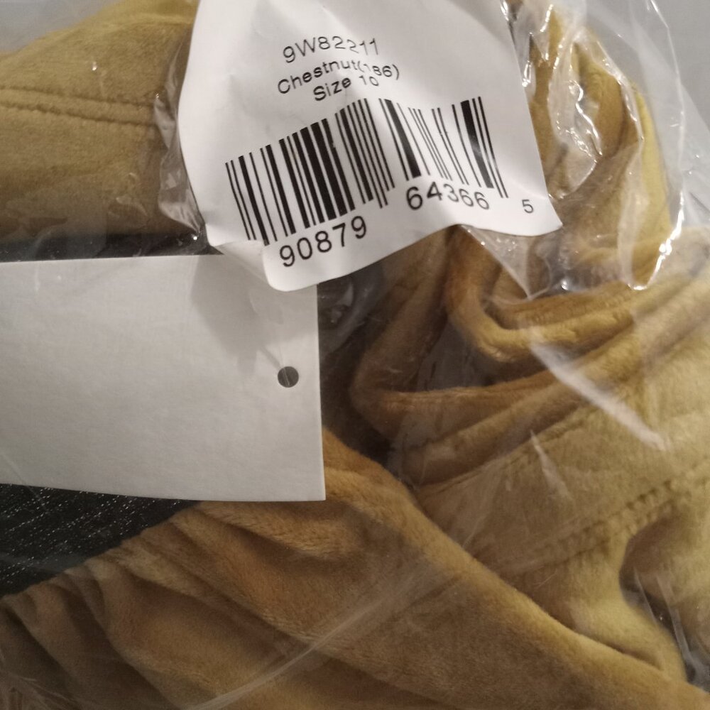 TEA COLLECTION Velour Skirt Chestnut sz 10 - Picture 2 of 2